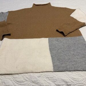Entro Cozy Tan Turtleneck Sweater